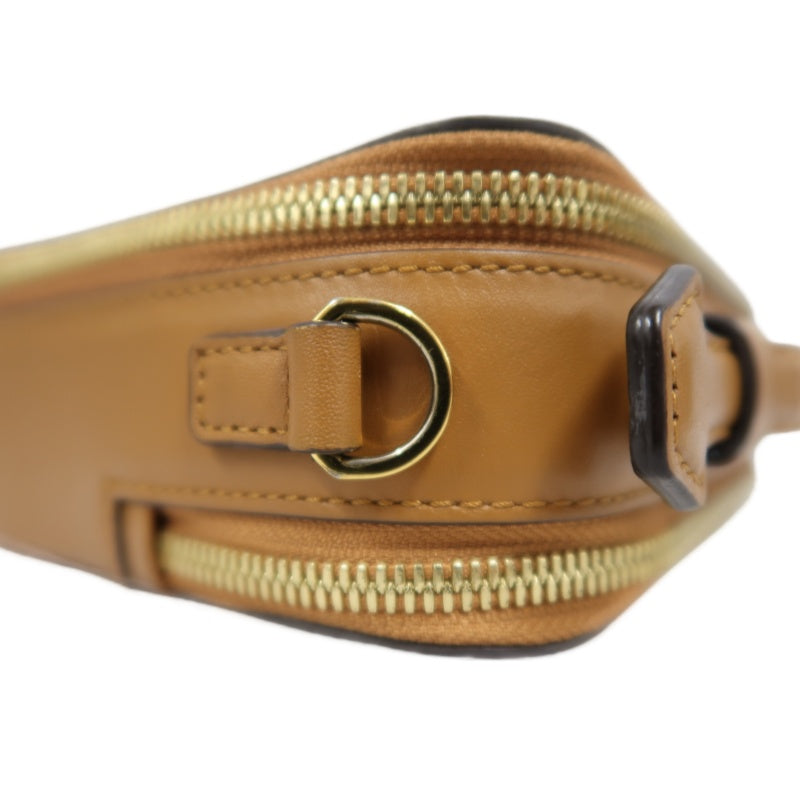MCM Handbag, Brown & Yellow Monogram PVC, Top Handle Bag