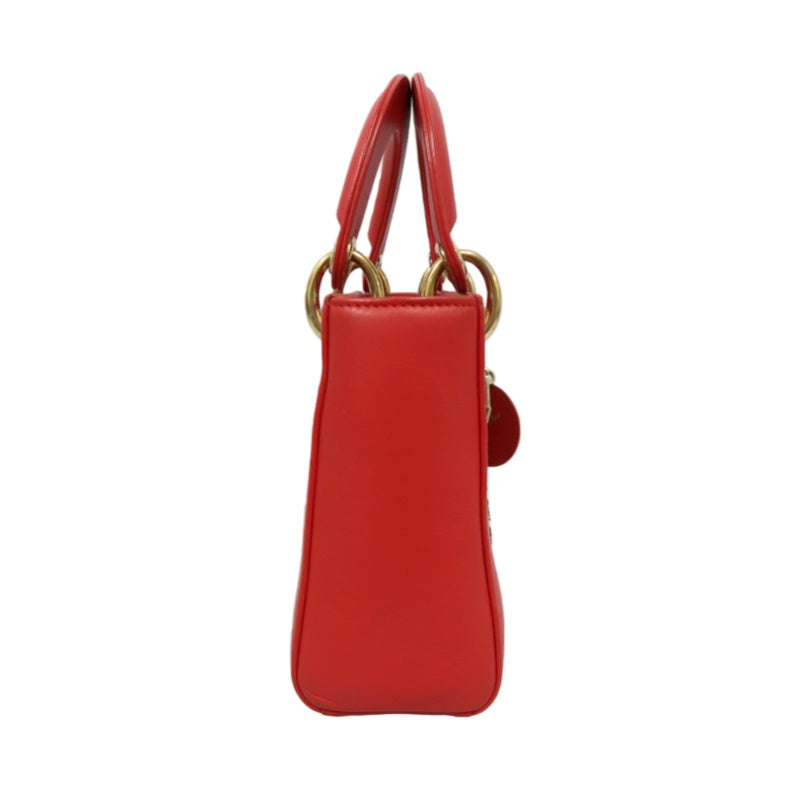 DIOR Heart Lady Dior, Niki de Saint Phalle Collaboration Handbag, Red, with Shoulder Strap, Red PVC Heart, Lady Dior Handbag and Crossbody Bag