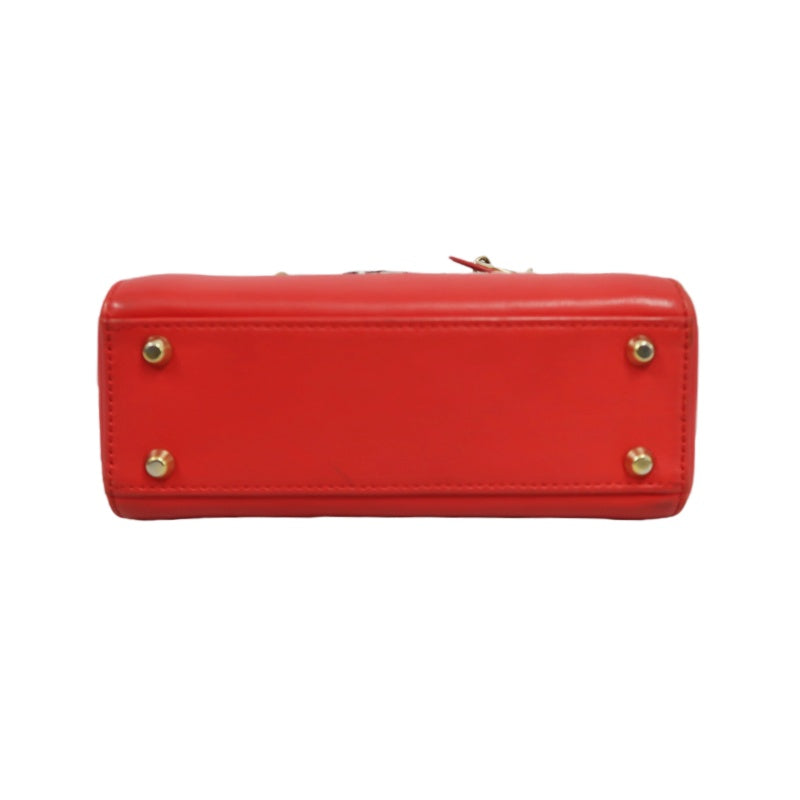 DIOR Heart Lady Dior, Niki de Saint Phalle Collaboration Handbag, Red, with Shoulder Strap, Red PVC Heart, Lady Dior Handbag and Crossbody Bag