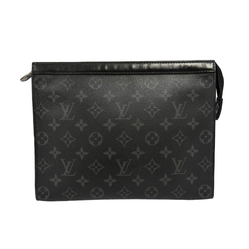 LOUIS VUITTON Pochette Toilette, Second Bag, Pouch, Monogram, Brown, Damier Ebene PVC, Toiletry Bag, Clutch