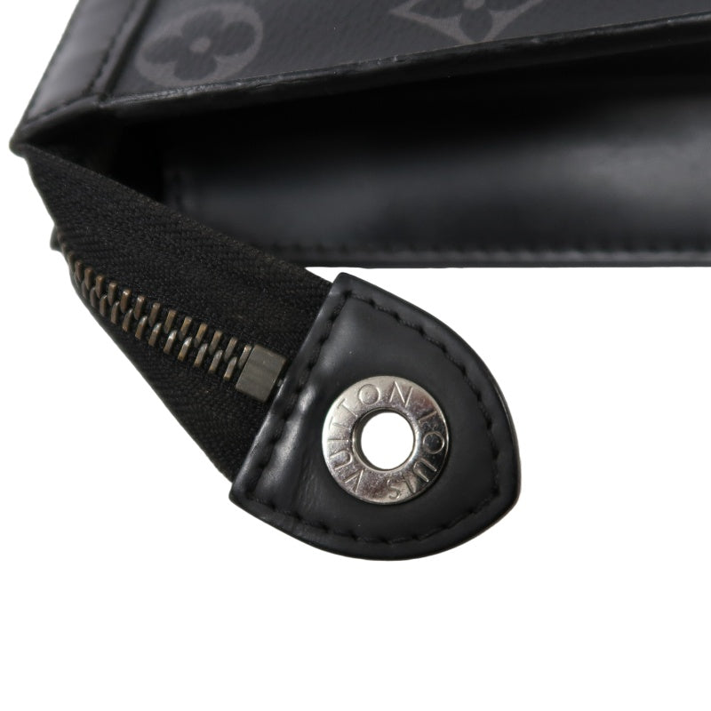 LOUIS VUITTON Pochette Toilette, Second Bag, Pouch, Monogram, Brown, Damier Ebene PVC, Toiletry Bag, Clutch