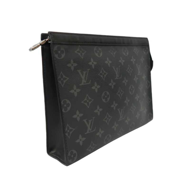 LOUIS VUITTON Pochette Toilette, Second Bag, Pouch, Monogram, Brown, Damier Ebene PVC, Toiletry Bag, Clutch
