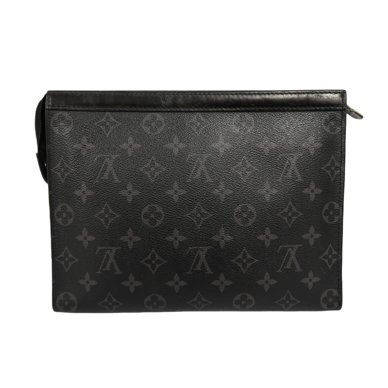LOUIS VUITTON Pochette Toilette, Second Bag, Pouch, Monogram, Brown, Damier Ebene PVC, Toiletry Bag, Clutch