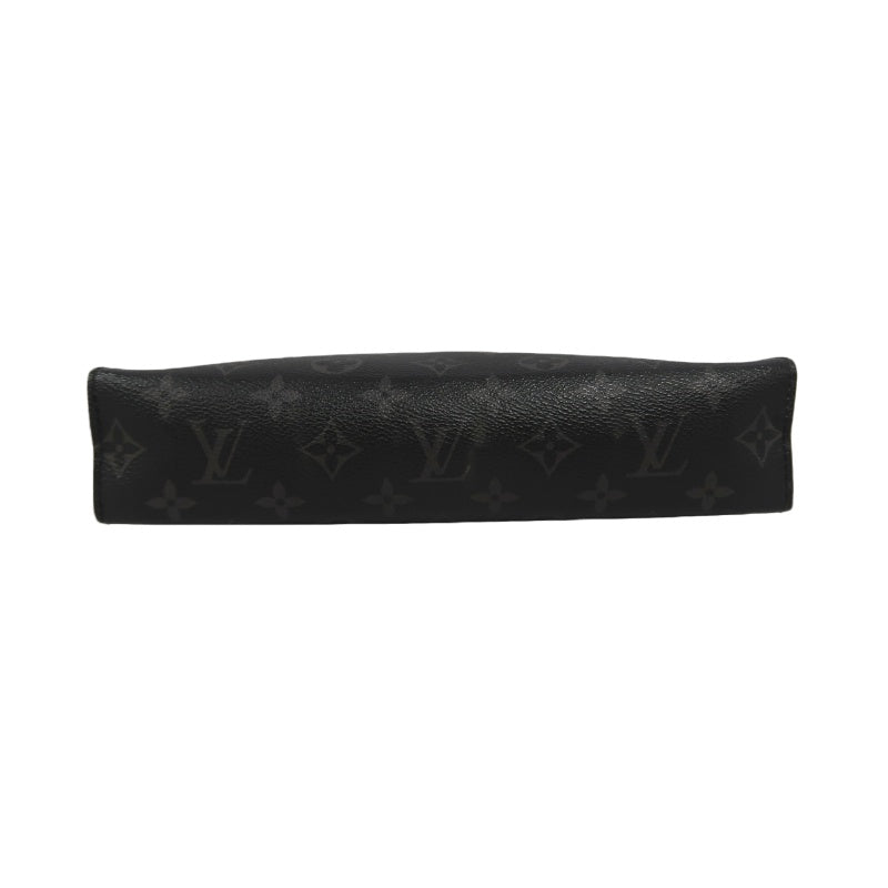 LOUIS VUITTON Pochette Toilette, Second Bag, Pouch, Monogram, Brown, Damier Ebene PVC, Toiletry Bag, Clutch