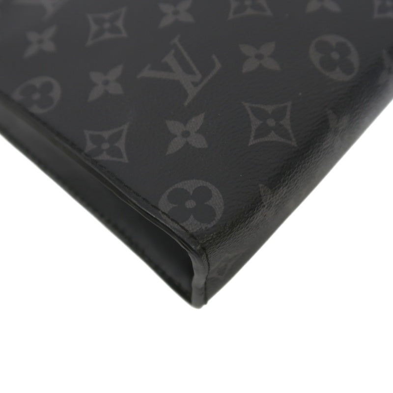 LOUIS VUITTON Pochette Toilette, Second Bag, Pouch, Monogram, Brown, Damier Ebene PVC, Toiletry Bag, Clutch