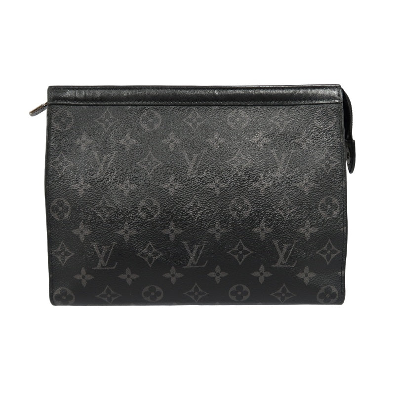 LOUIS VUITTON Pochette Toilette, Second Bag, Pouch, Monogram, Brown, Damier Ebene PVC, Toiletry Bag, Clutch