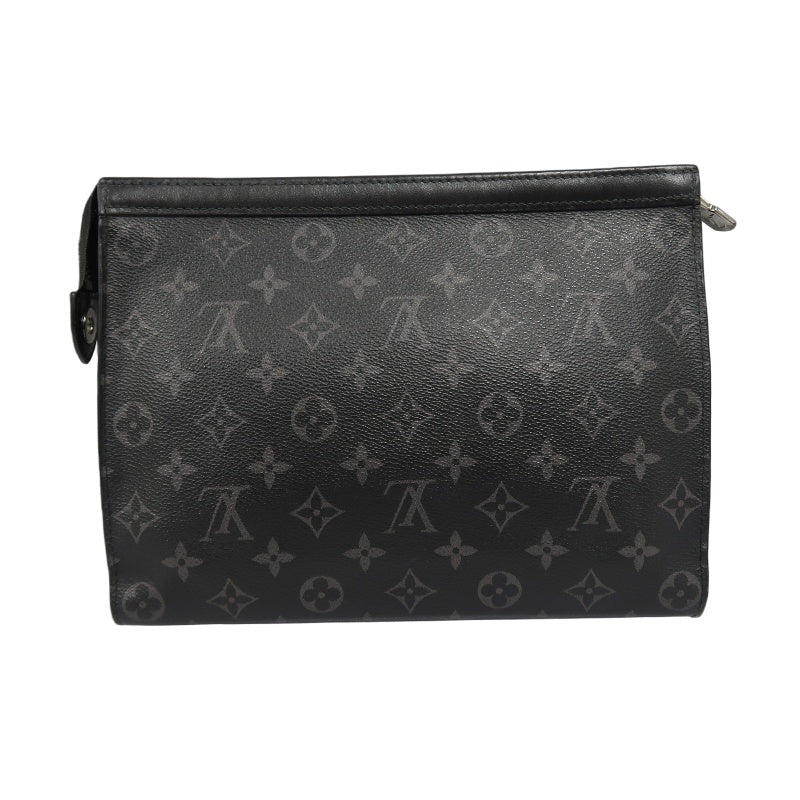 LOUIS VUITTON Pochette Toilette, Second Bag, Pouch, Monogram, Brown, Damier Ebene PVC, Toiletry Bag, Clutch