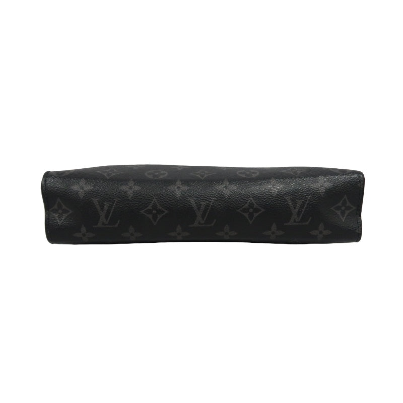 LOUIS VUITTON Pochette Toilette, Second Bag, Pouch, Monogram, Brown, Damier Ebene PVC, Toiletry Bag, Clutch