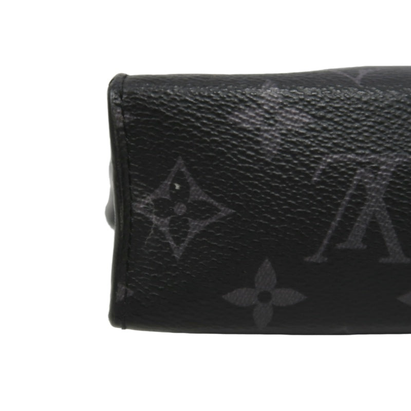 LOUIS VUITTON Pochette Toilette, Monogram Brown Damier Ebene PVC, Toiletry Pouch, Clutch, Second Bag