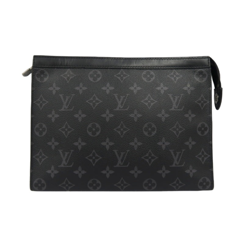 LOUIS VUITTON Pochette Toilette, Monogram Brown Damier Ebene PVC, Toiletry Pouch, Clutch, Second Bag