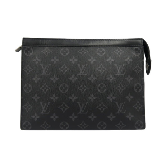 LOUIS VUITTON Pochette Toilette, Monogram Brown Damier Ebene PVC, Toiletry Pouch, Clutch, Second Bag