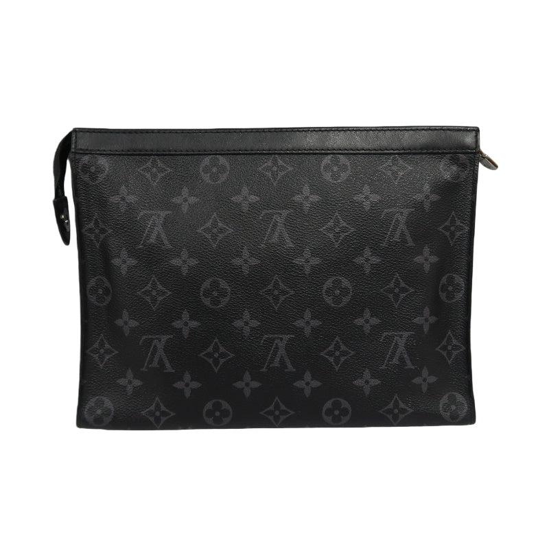 LOUIS VUITTON Pochette Toilette, Monogram Brown Damier Ebene PVC, Toiletry Pouch, Clutch, Second Bag