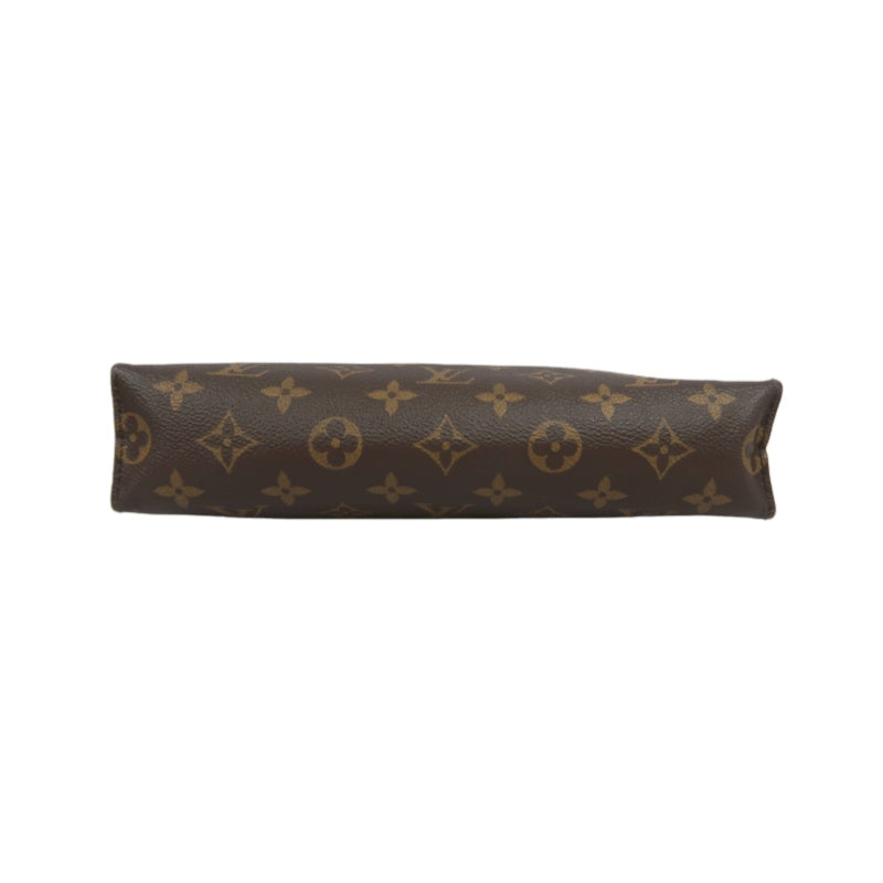 LOUIS VUITTON Poche Toilette, Second Bag / Pouch, Damier Ebene, Brown, LV Damier PVC Cosmetic Pouch, Clutch Bag