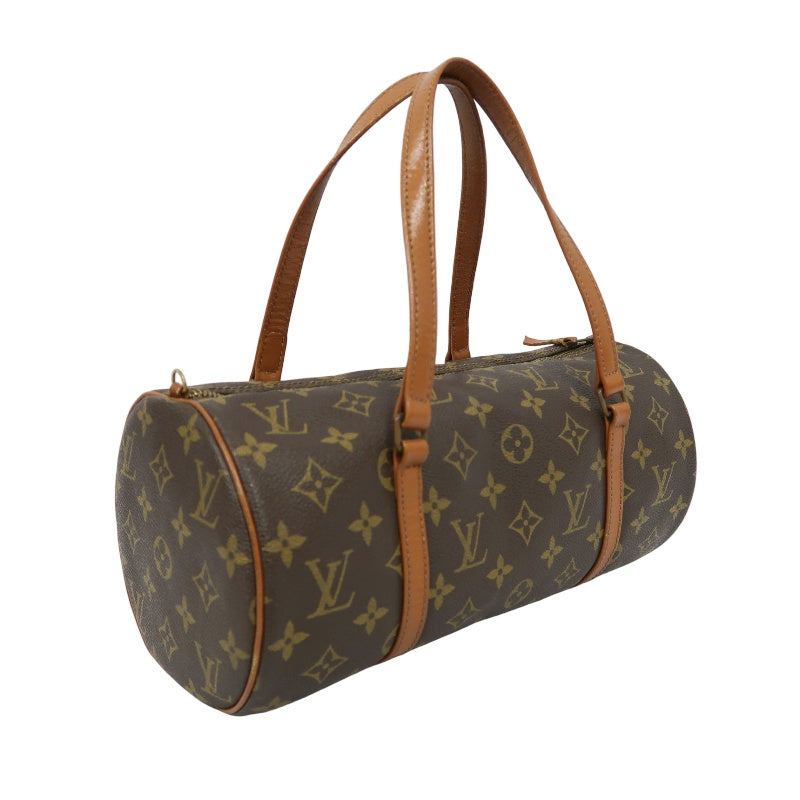 LOUIS VUITTON Papillon Handbag, Monogram Brown, LV Monogram PVC, Papillon Bag, Tote Bag