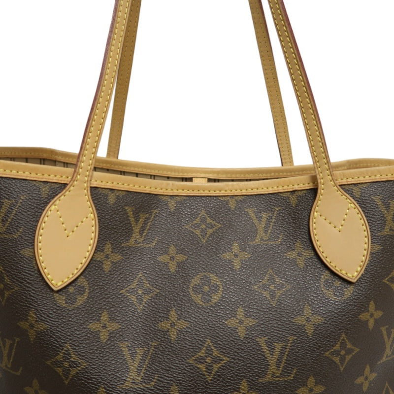 LOUIS VUITTON Neverfull MM Monogram Canvas Tote Bag Brown Shoulder Bag