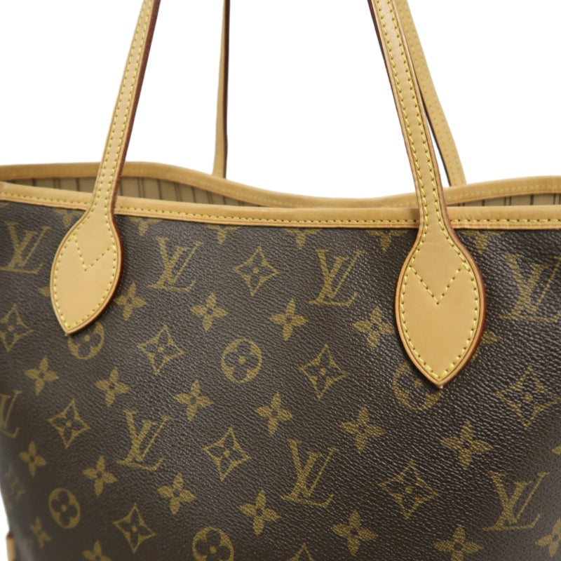 LOUIS VUITTON Neverfull MM Monogram Canvas Tote Bag Brown Shoulder Bag