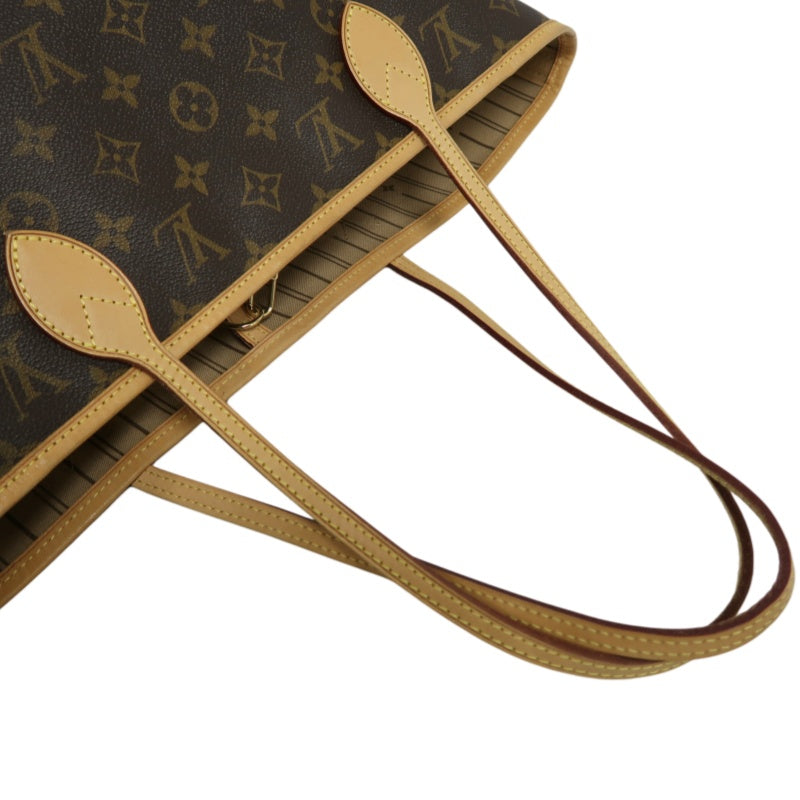 LOUIS VUITTON Neverfull MM Monogram Canvas Tote Bag Brown Shoulder Bag