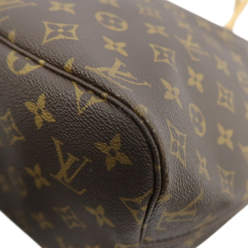LOUIS VUITTON Neverfull MM Monogram Canvas Tote Bag Brown Shoulder Bag