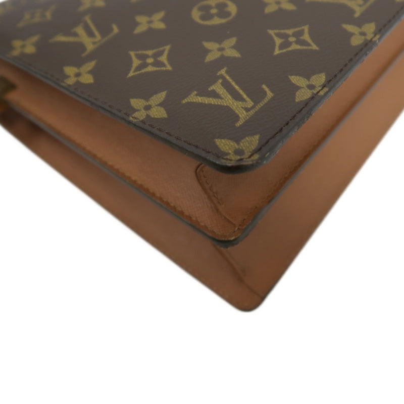 LOUIS VUITTON Monogram Courcel Shoulder Bag Pvc Brown