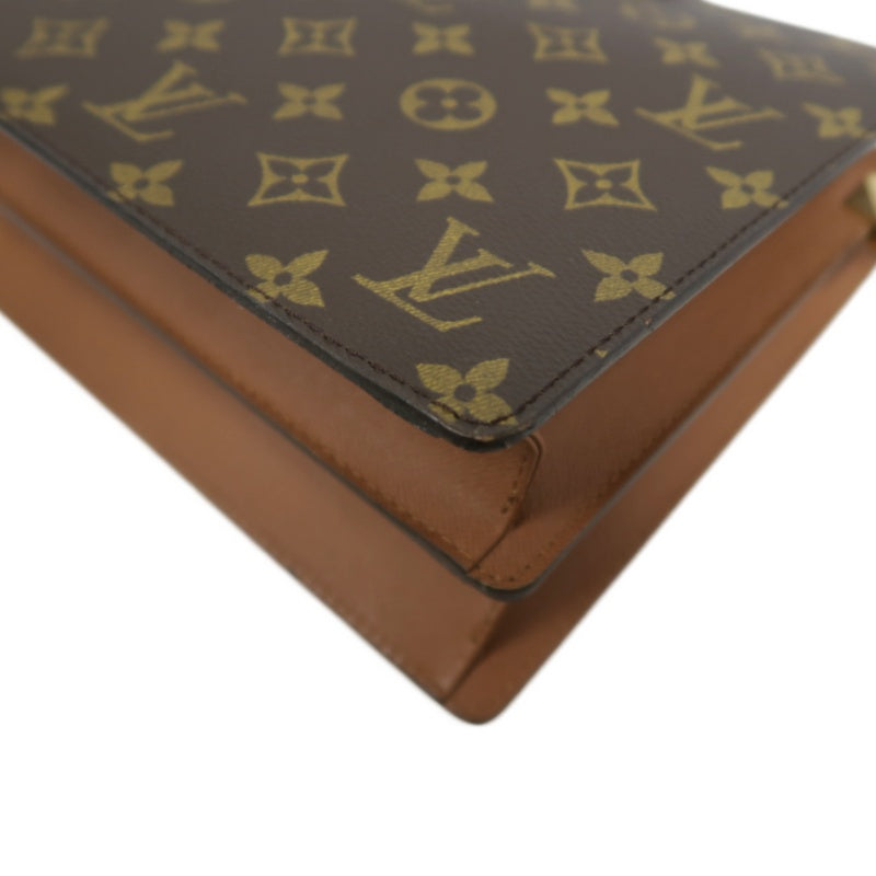 LOUIS VUITTON Monogram Courcel Shoulder Bag Pvc Brown