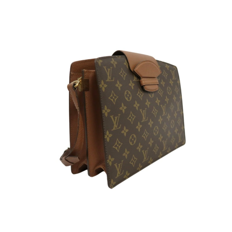 LOUIS VUITTON Monogram Courcel Shoulder Bag Pvc Brown