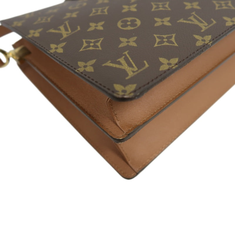 LOUIS VUITTON Monogram Courcel Shoulder Bag Pvc Brown