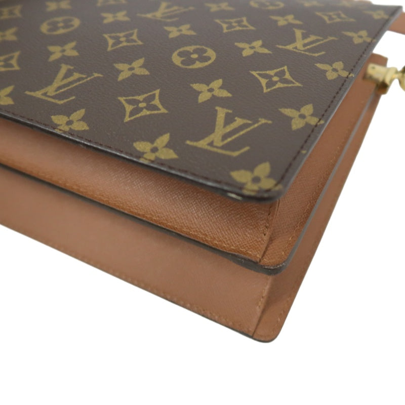 LOUIS VUITTON Monogram Courcel Shoulder Bag Pvc Brown
