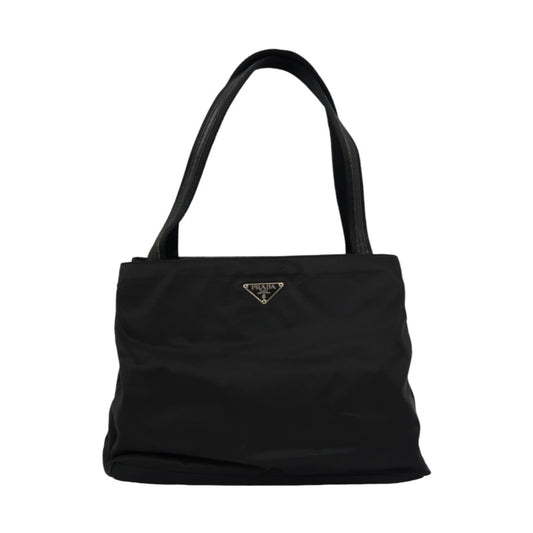 PRADA Nylon Tote Shoulder Bag Black