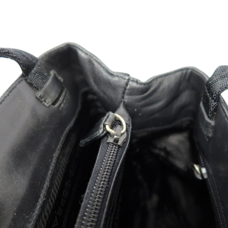 PRADA Nylon Tote Shoulder Bag Black