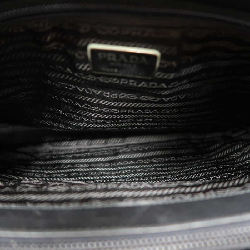 PRADA Nylon Tote Shoulder Bag Black