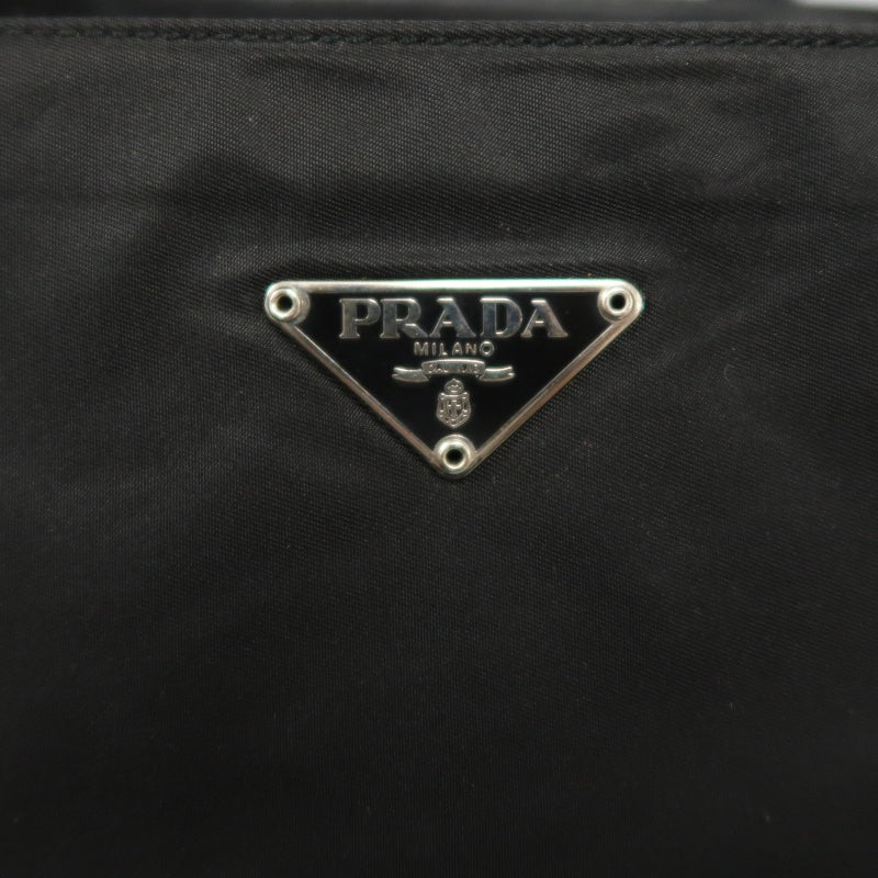 PRADA Nylon Tote Shoulder Bag Black