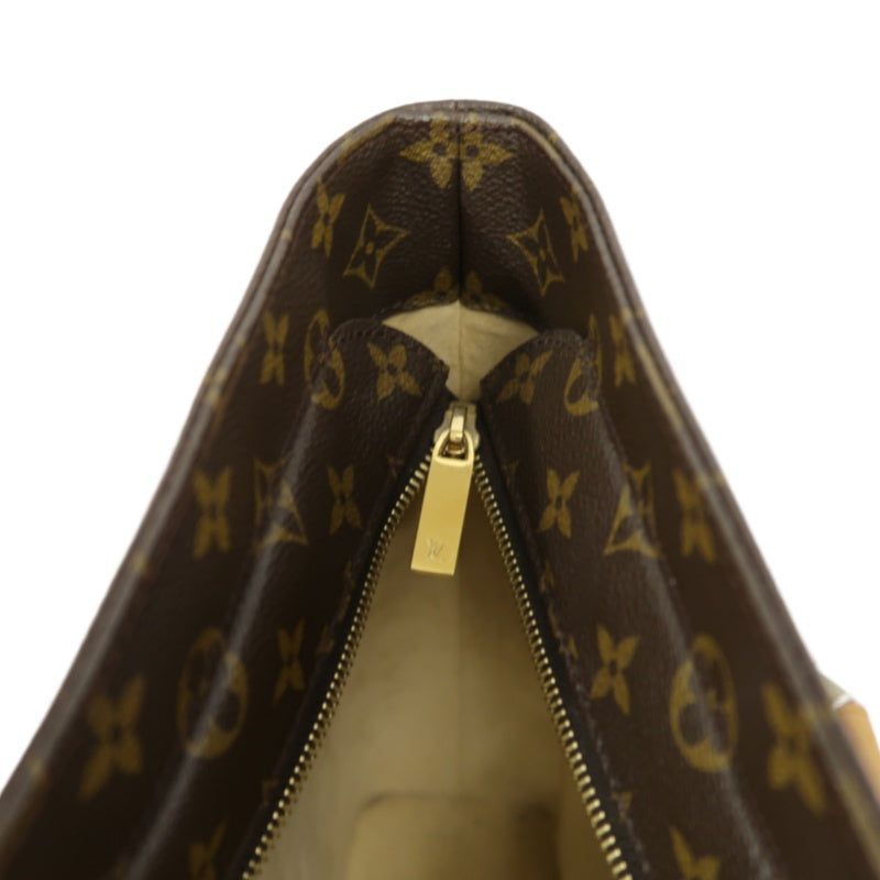 LOUIS VUITTON Luco Monogram Canvas Tote Bag Brown Shoulder Bag