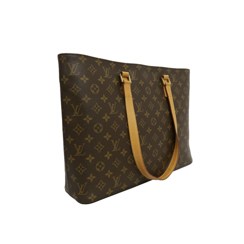 LOUIS VUITTON Luco Monogram Canvas Tote Bag Brown Shoulder Bag