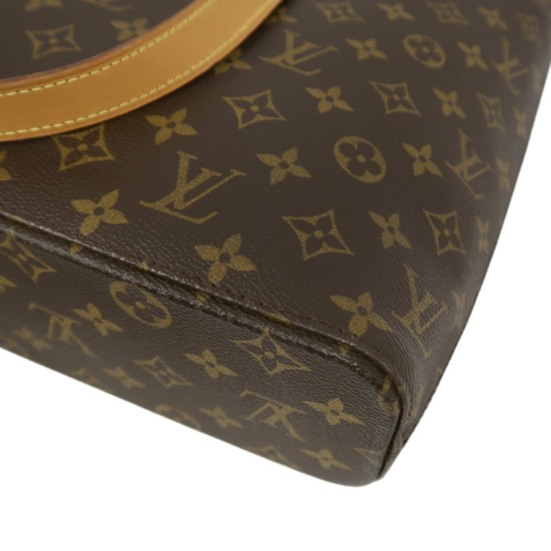 LOUIS VUITTON Luco Monogram Canvas Tote Bag Brown Shoulder Bag
