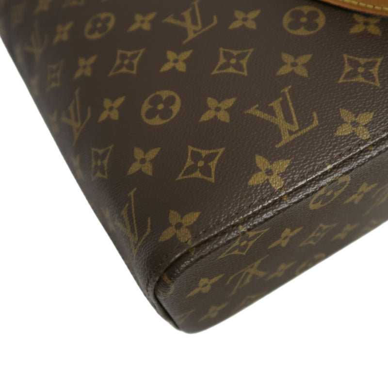LOUIS VUITTON Luco Monogram Canvas Tote Bag Brown Shoulder Bag