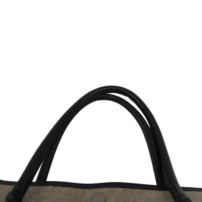 HERMES Garden Party PM Tote Handbag Canvas Beige