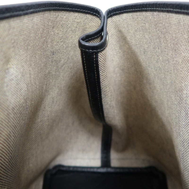 HERMES Garden Party PM Tote Handbag Canvas Beige