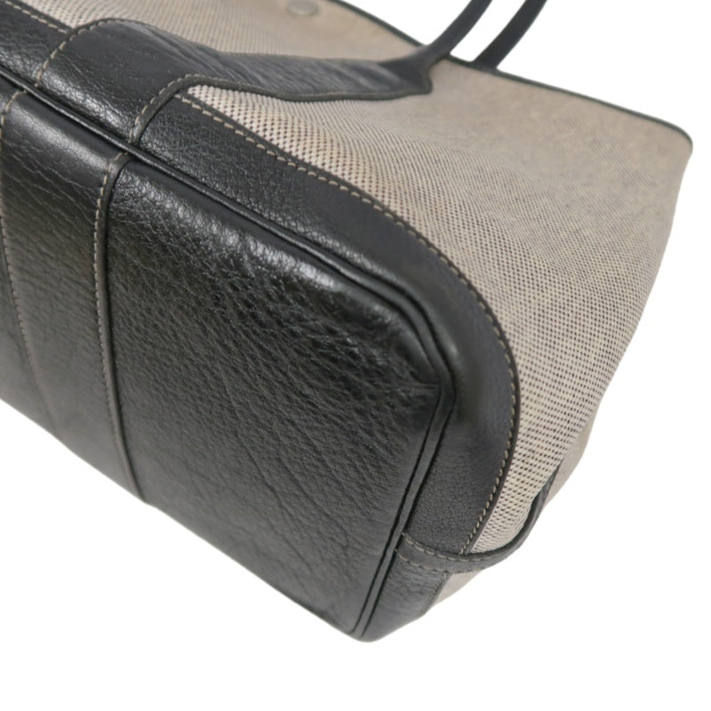 HERMES Garden Party PM Tote Handbag Canvas Beige
