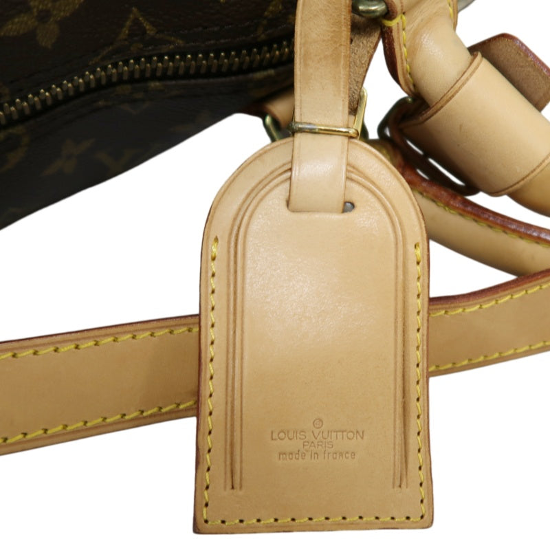 LOUIS VUITTON Monogram Keepall Bandoulière 50 Boston Travel Bag Pvc Brown With Shoulder Strap, Name Tag And Lock