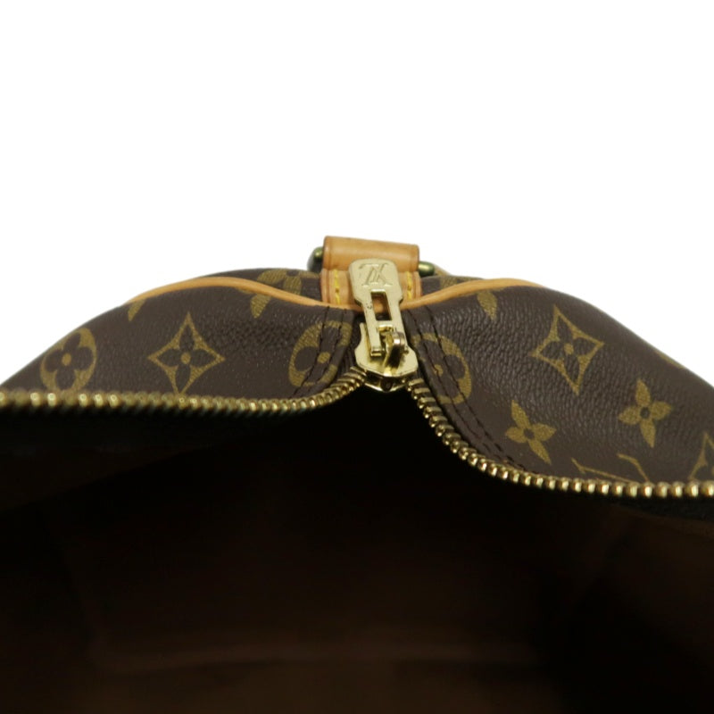 LOUIS VUITTON Monogram Keepall Bandoulière 50 Boston Travel Bag Pvc Brown With Shoulder Strap, Name Tag And Lock