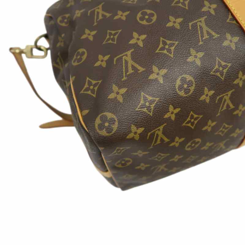 LOUIS VUITTON Monogram Keepall Bandoulière 50 Boston Travel Bag Pvc Brown With Shoulder Strap, Name Tag And Lock