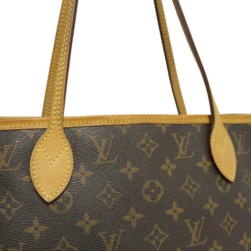 LOUIS VUITTON Neverfull MM Monogram Canvas Tote Bag Brown Shoulder Bag