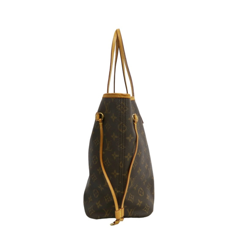 LOUIS VUITTON Neverfull MM Monogram Canvas Tote Bag Brown Shoulder Bag