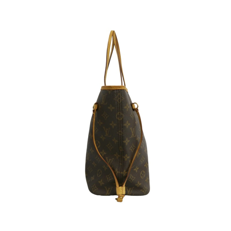 LOUIS VUITTON Neverfull MM Monogram Canvas Tote Bag Brown Shoulder Bag