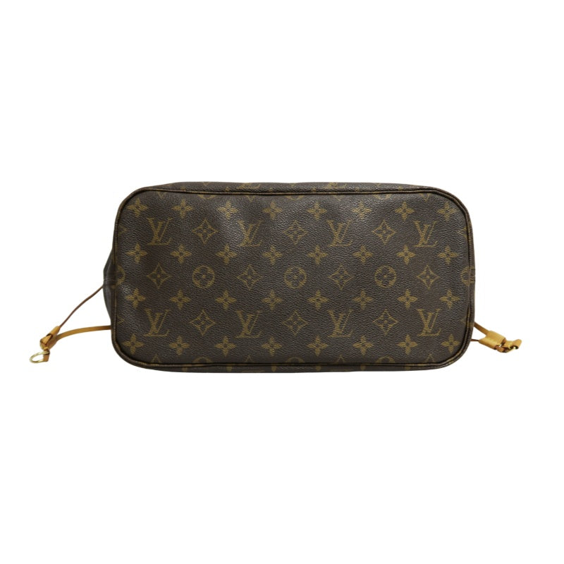LOUIS VUITTON Neverfull MM Monogram Canvas Tote Bag Brown Shoulder Bag
