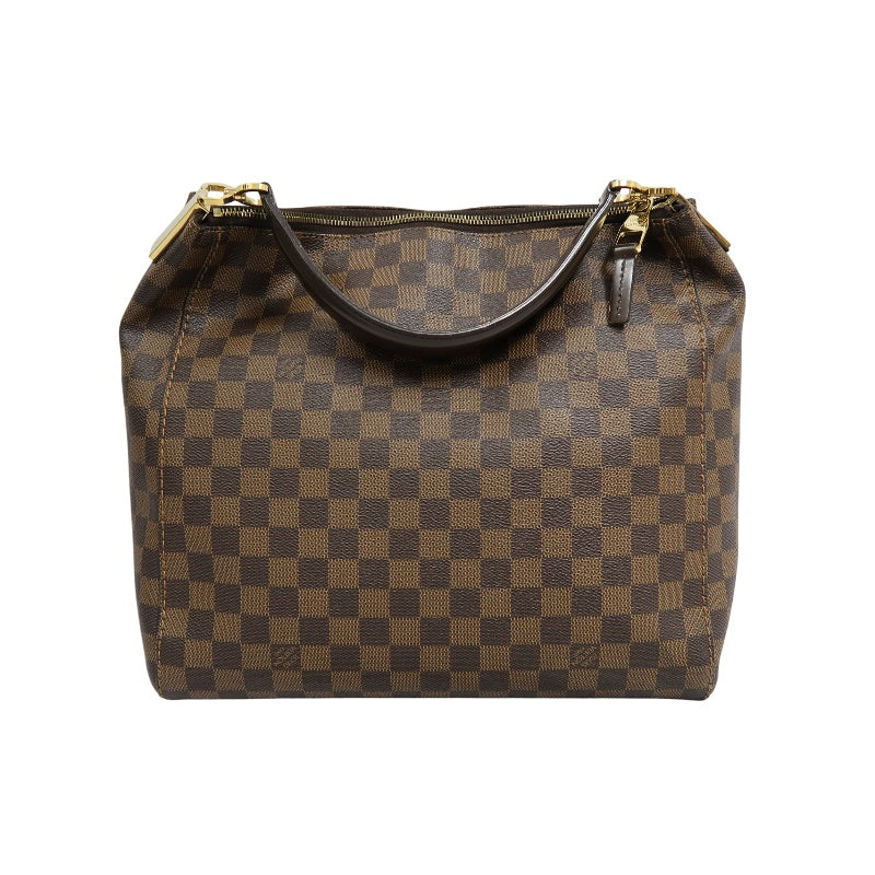 LOUIS VUITTON Damier Portobello Tote Bag PVC Brown Gold Hardware