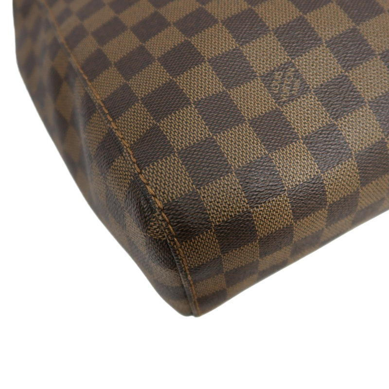 LOUIS VUITTON Damier Portobello Tote Bag PVC Brown Gold Hardware
