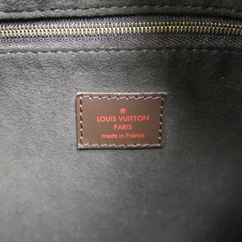 LOUIS VUITTON Damier Portobello Tote Bag PVC Brown Gold Hardware