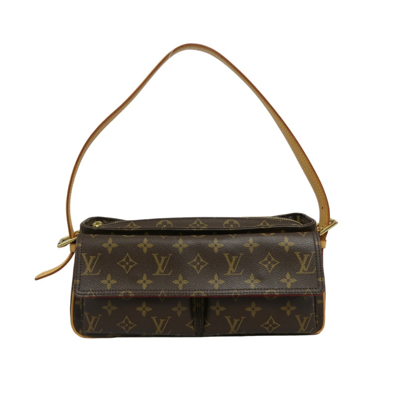 LOUIS VUITTON Monogram Viva Cite MM Handbag PVC Brown