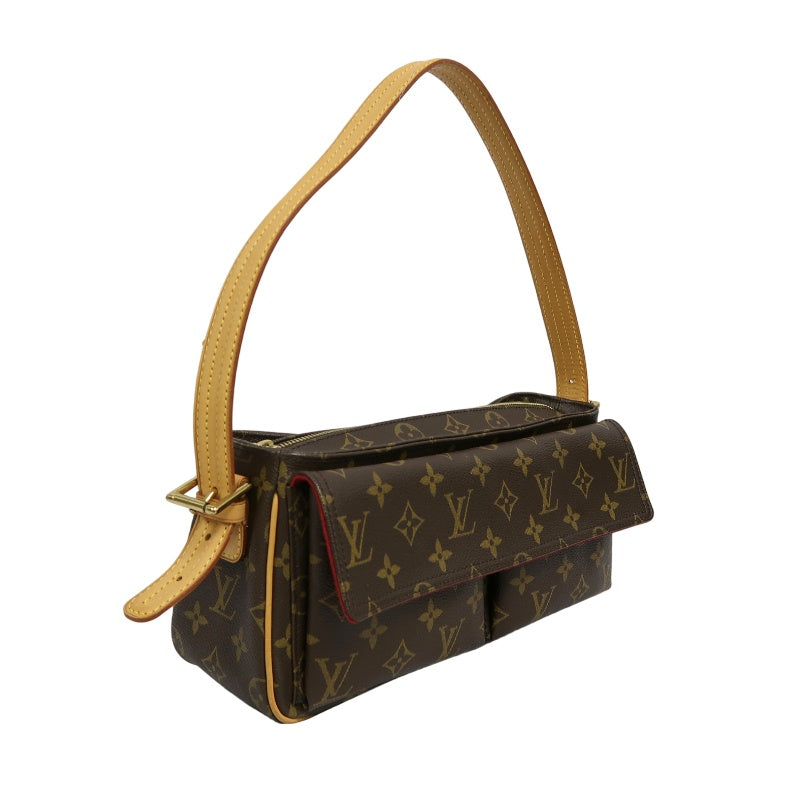 LOUIS VUITTON Monogram Viva Cite MM Handbag PVC Brown